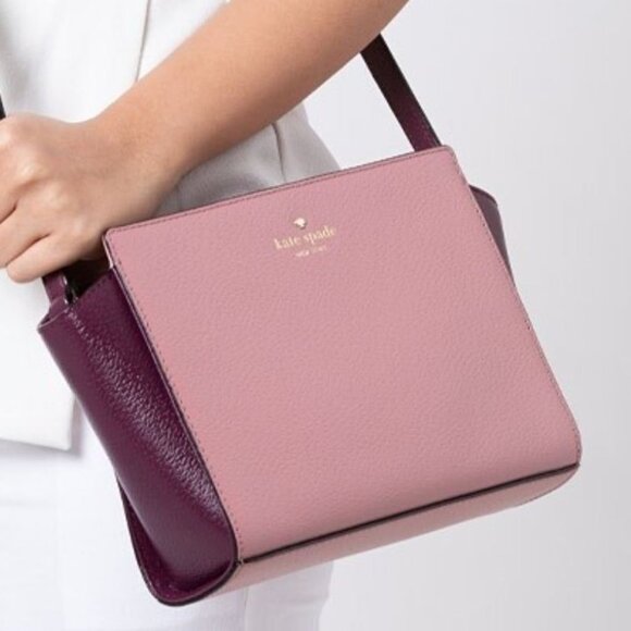 Kate Spade Two-Tone Grand Street Colorblock Hayden Crossbody - Picture 1 of 13